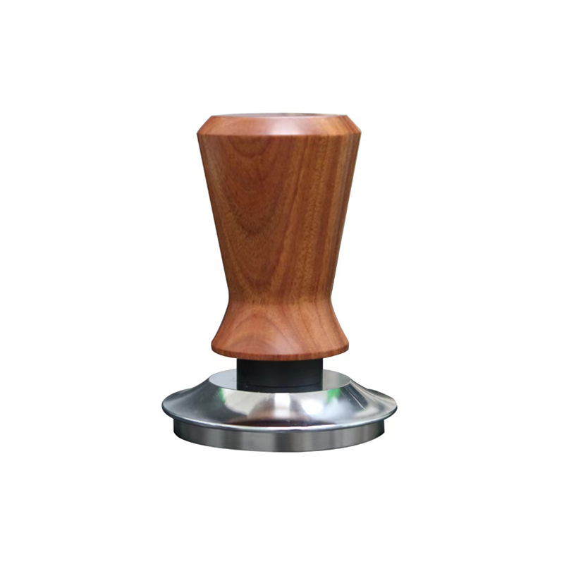Coffee Tamper Leveler - 51/53/58 มม.กาแฟเอสเปรสโซ Tamper สปริงโหลดปรับเทียบ Tamper พรีเมี่ยมสแตนเลสวอลนัทไม้