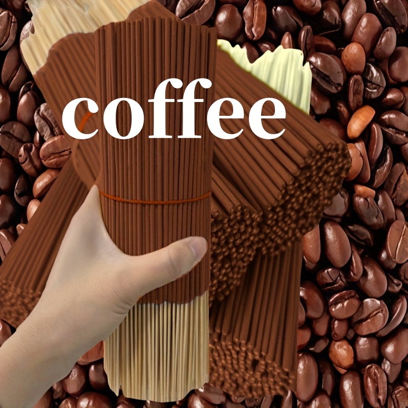 Coffee Tea Etc - 20/55/90/130 ชิ้นแท่งกลิ่นหอมกาแฟธรรมชาติ - แท่งกลิ่นหอมไม้คุณภาพสูงสำหรับการฟอกอากาศในบ้าน การผ่อนคลาย โยคะ