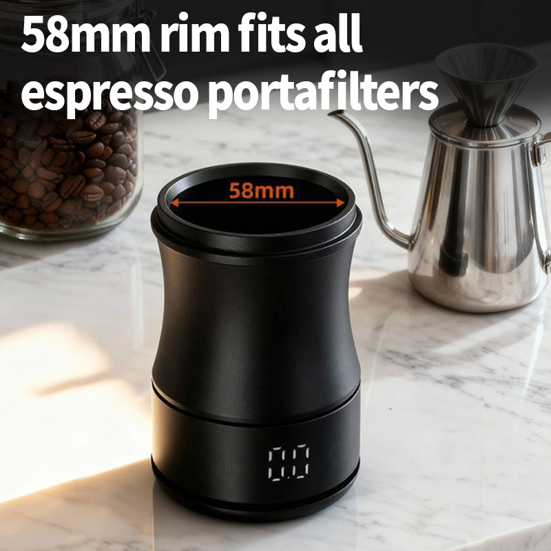 Coffee Bean Scale - ถ้วยตวงกาแฟ OANKR 58 มม. พร้อมเครื่องชั่งกาแฟความแม่นยำสูง 0.1