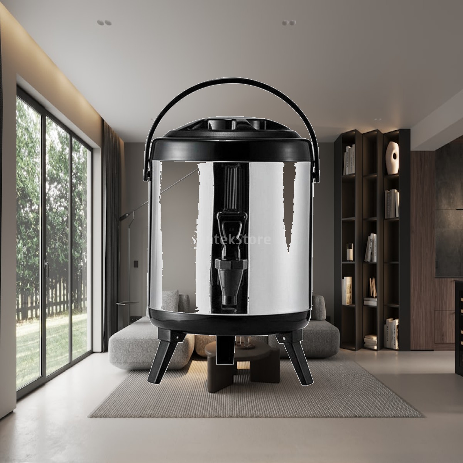 Coffee Tea Urn - เครื่องจ่ายเครื่องดื่มแบบมีฉนวนความจุขนาดใหญ่ ทำจากสแตนเลส สำหรับใช้ในเชิงพาณิชย์ สำหรับเครื่องดื่มร้อน เย็น ชา