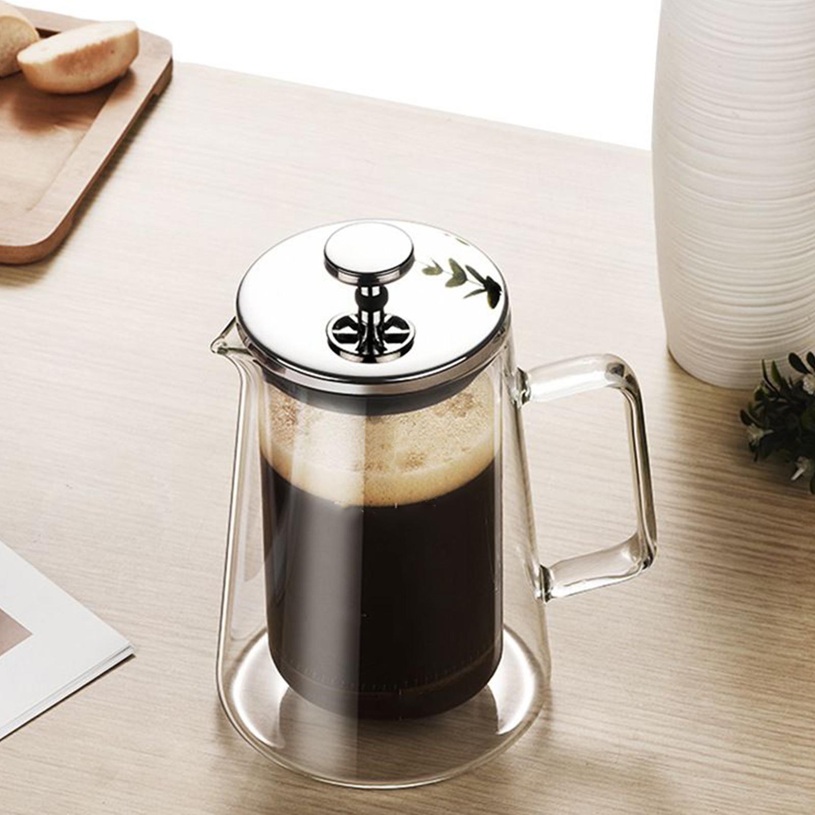 Coffee Tea Press - กาต้มน้ำกาแฟแบบกด แก้วสแตนเลส 2 ชั้น เก็บความร้อน กาต้มน้ำแบบกดฝรั่งเศส