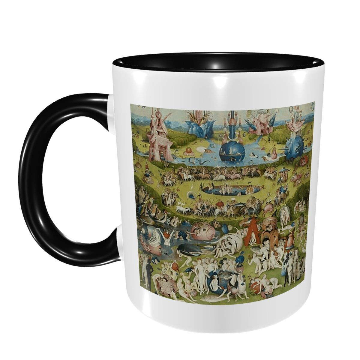 Coffee Tea Garden - สวนแห่งความสุขทางโลก - Hieronymus Bosc Mug แก้วเซรามิกตลกๆ