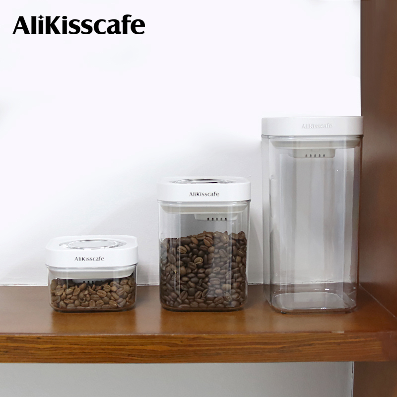 Coffee Tea Espresso - AliKisscafe กาแฟ Bean คอนเทนเนอร์สูญญากาศปิดผนึกถัง Jar กระป๋องชา