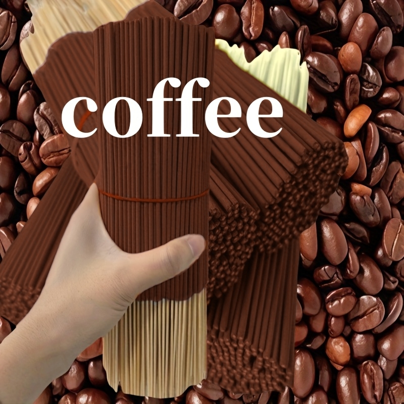 Coffee Tea Etc - แท่งกระจายกลิ่นกาแฟธรรมชาติ 20/55/90/130 ชิ้น - แท่งกระจายกลิ่นไม้คุณภาพสูง เหมาะสำหรับการฟอกอากาศในบ้าน,