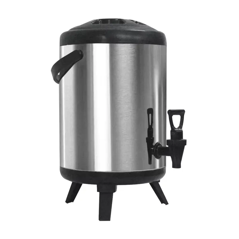 Coffee Tea Urn - กระติกน้ำร้อนสแตนเลส 304 แบบสองชั้นสำหรับเก็บความร้อน ตู้จ่ายชาเชิงพาณิชย์ ความจุขนาดใหญ่ หม้อน้ำร้อนสำหรับร้านอาหารและงานเลี้ยง