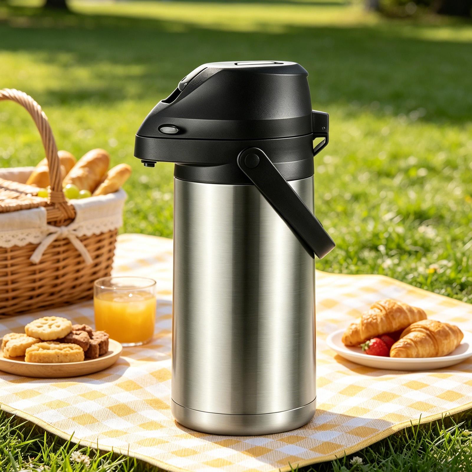 Coffee Tea Urn - กระติกน้ำร้อน-เย็น สแตนเลส ขนาด 1900 มล. สำหรับกาแฟ