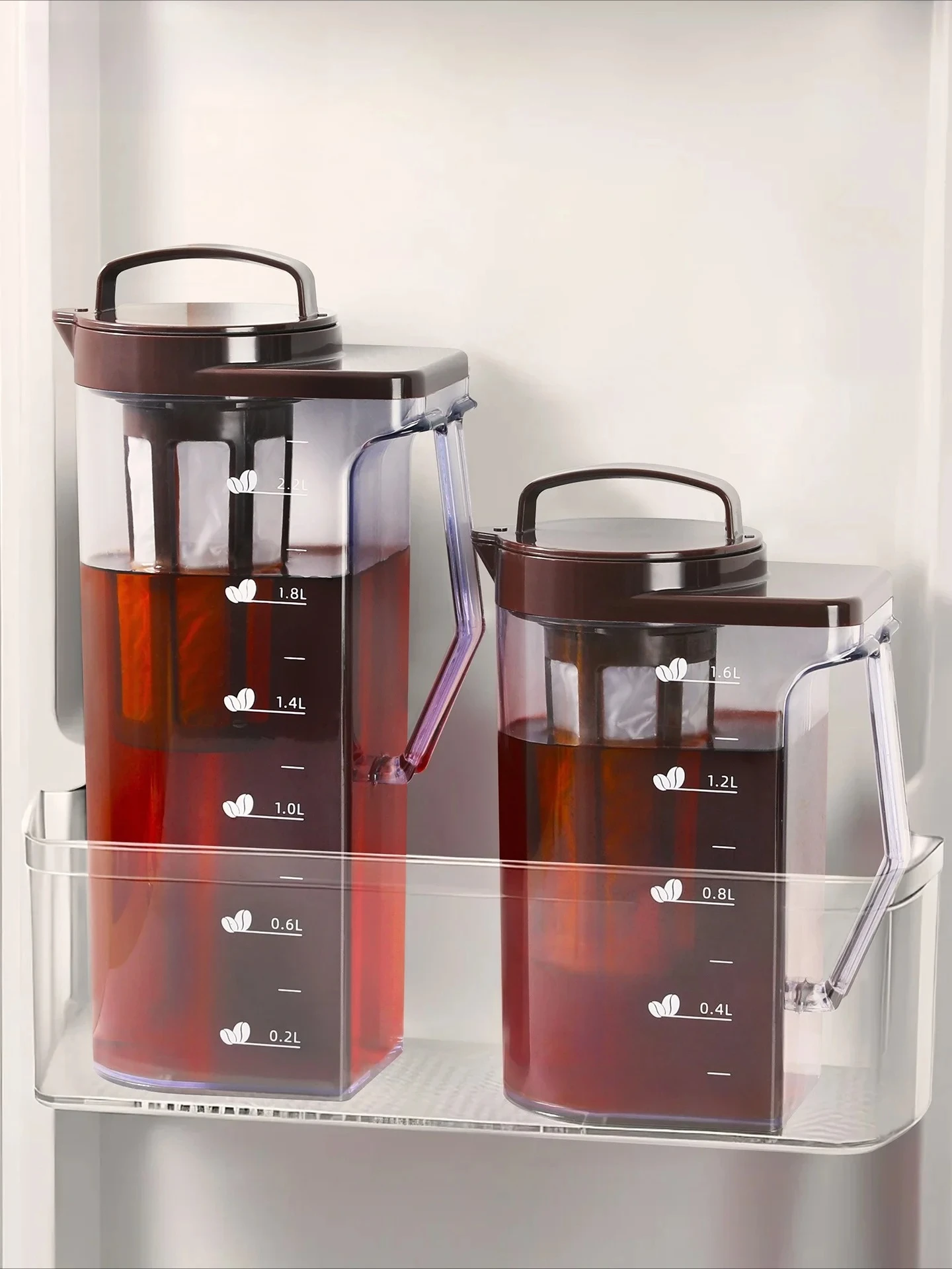 Coffee Tea Pot - หม้อชงกาแฟพลาสติกความจุขนาดใหญ่สำหรับชงชาเย็นและเครื่องดื่มเย็น อุปกรณ์ครัว