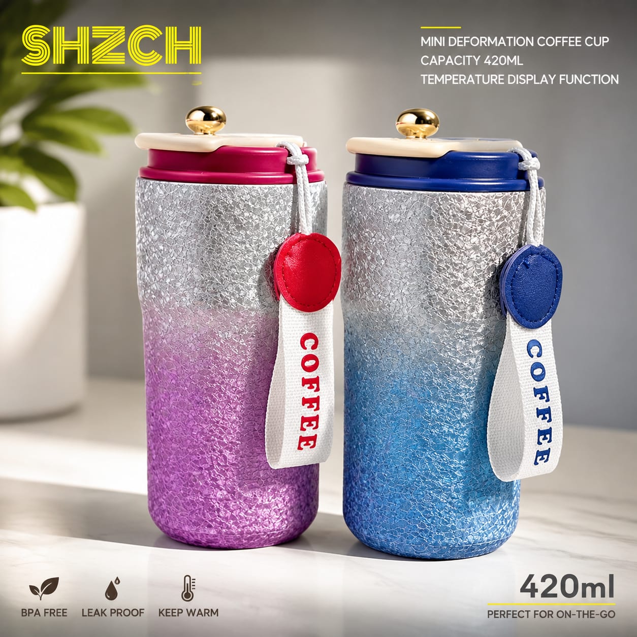 Coffee Tea Etc - ความจุขนาดใหญ่ 420 มล. ตอบโจทย์ความต้องการในชีวิตประจำวันสำหรับกาแฟ ชา น้ำร้อน