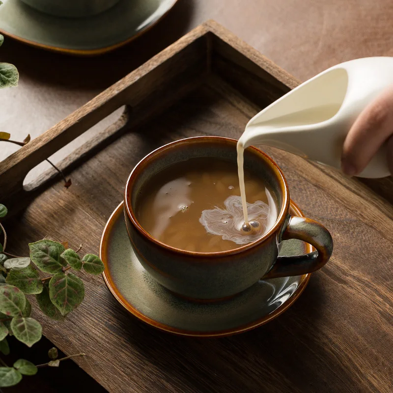 ชุดถ้วยกาแฟเซรามิกสไตล์เรโทรพร - Coffee Tea Garden บทวิจารณ์และราคา