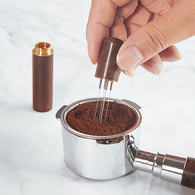 กาแฟ Tamper เข็มสแตนเลส Espres - Coffee Tamper Leveler บทวิจารณ์และราคา