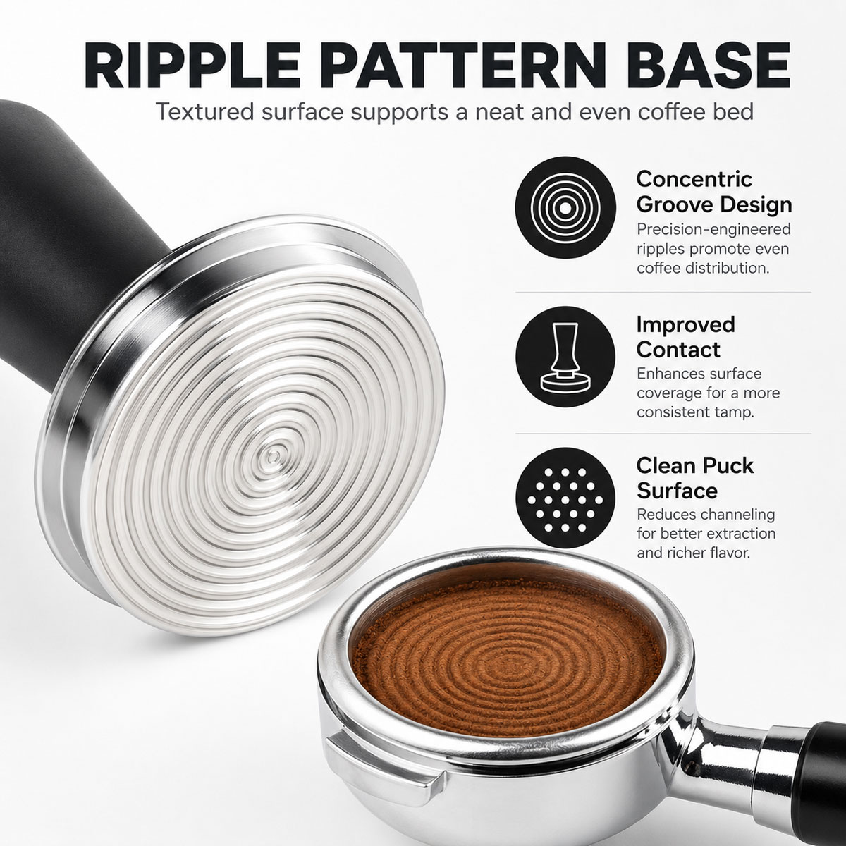 1 ชิ้น ที่กดกาแฟขนาด 51/53/58  - Coffee Tamper Leveler บทวิจารณ์และราคา