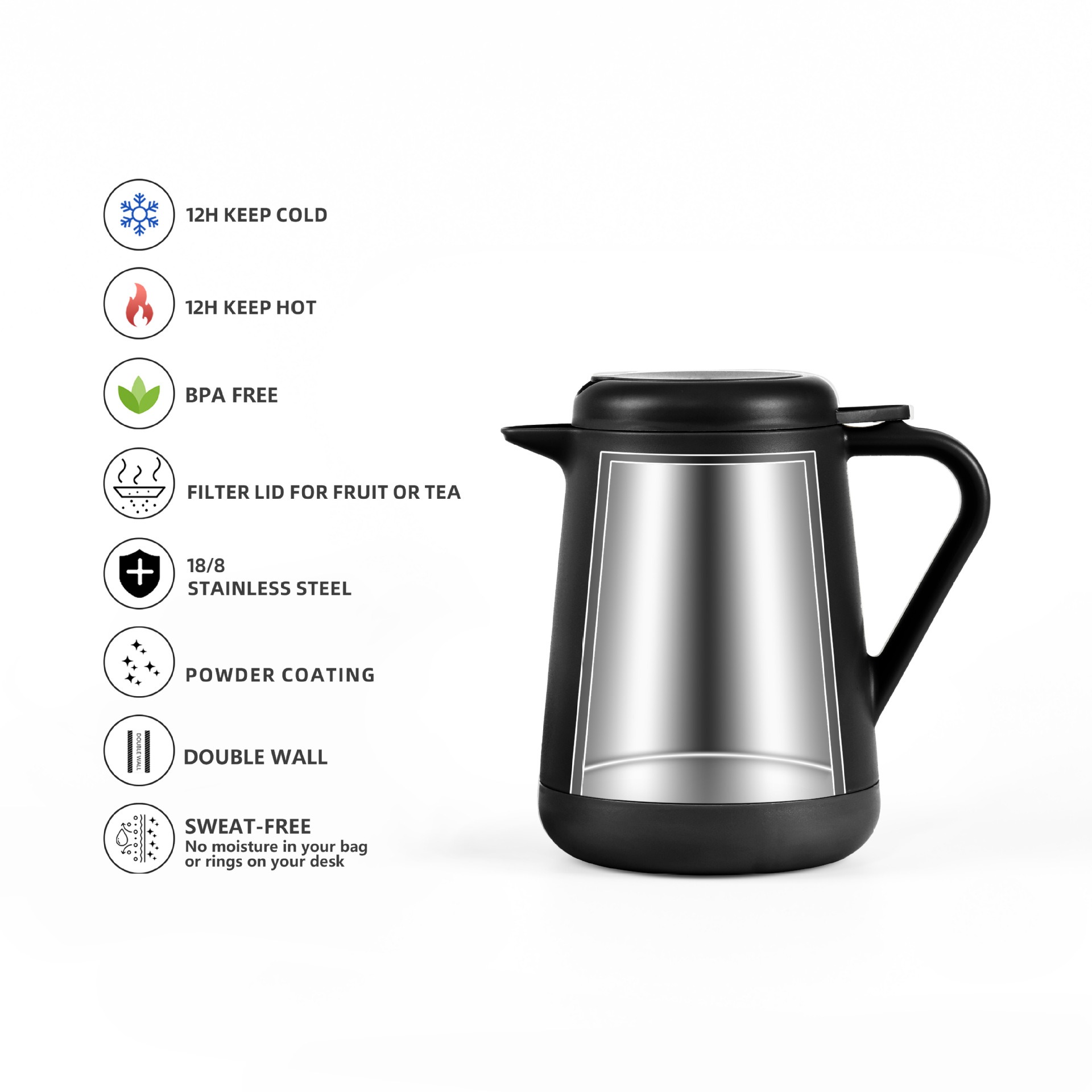 ชุดกาแฟสเตนเลสสตีลเก็บความร้อน - Coffee Tea Pot บทวิจารณ์และราคา