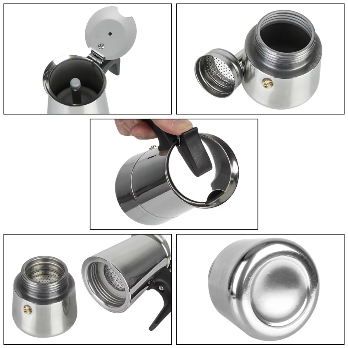 หม้อต้มกาแฟโมคาแบบพกพา สแตนเลส - Coffee Tea Pot บทวิจารณ์และราคา