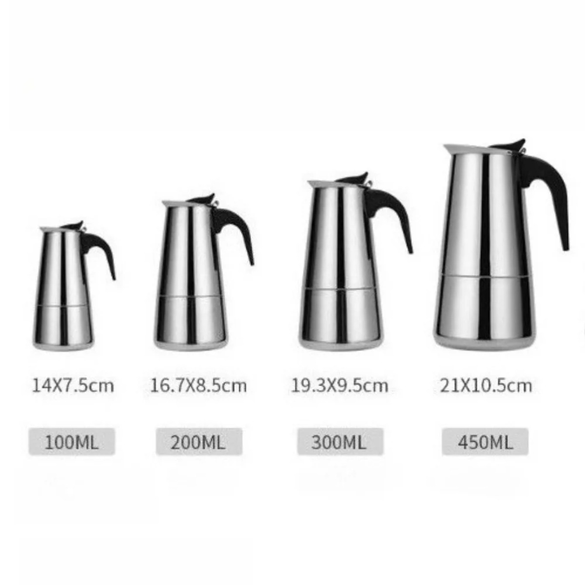 หม้อต้มกาแฟโมคาแบบพกพา สแตนเลส - Coffee Tea Pot บทวิจารณ์และราคา