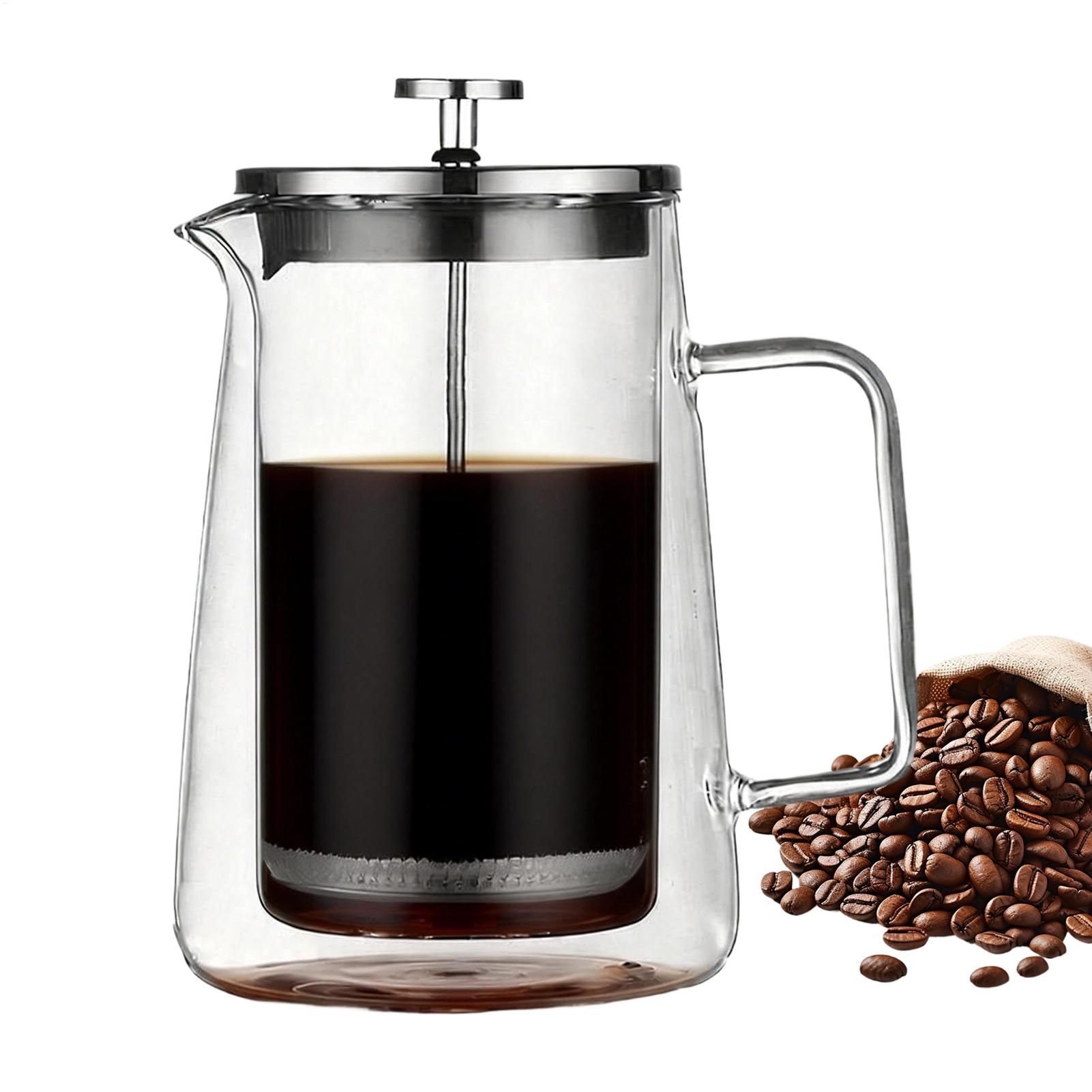 กาต้มน้ำกาแฟแบบกด แก้วสแตนเลส  - Coffee Tea Press บทวิจารณ์และราคา