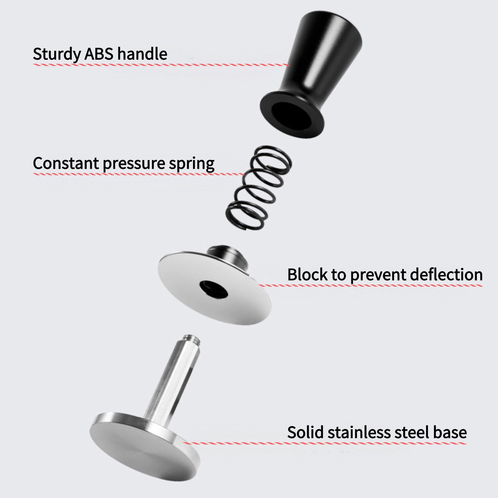58 มม. 53 มม. 51 มม. Espresso  - Coffee Tamper Leveler บทวิจารณ์และราคา