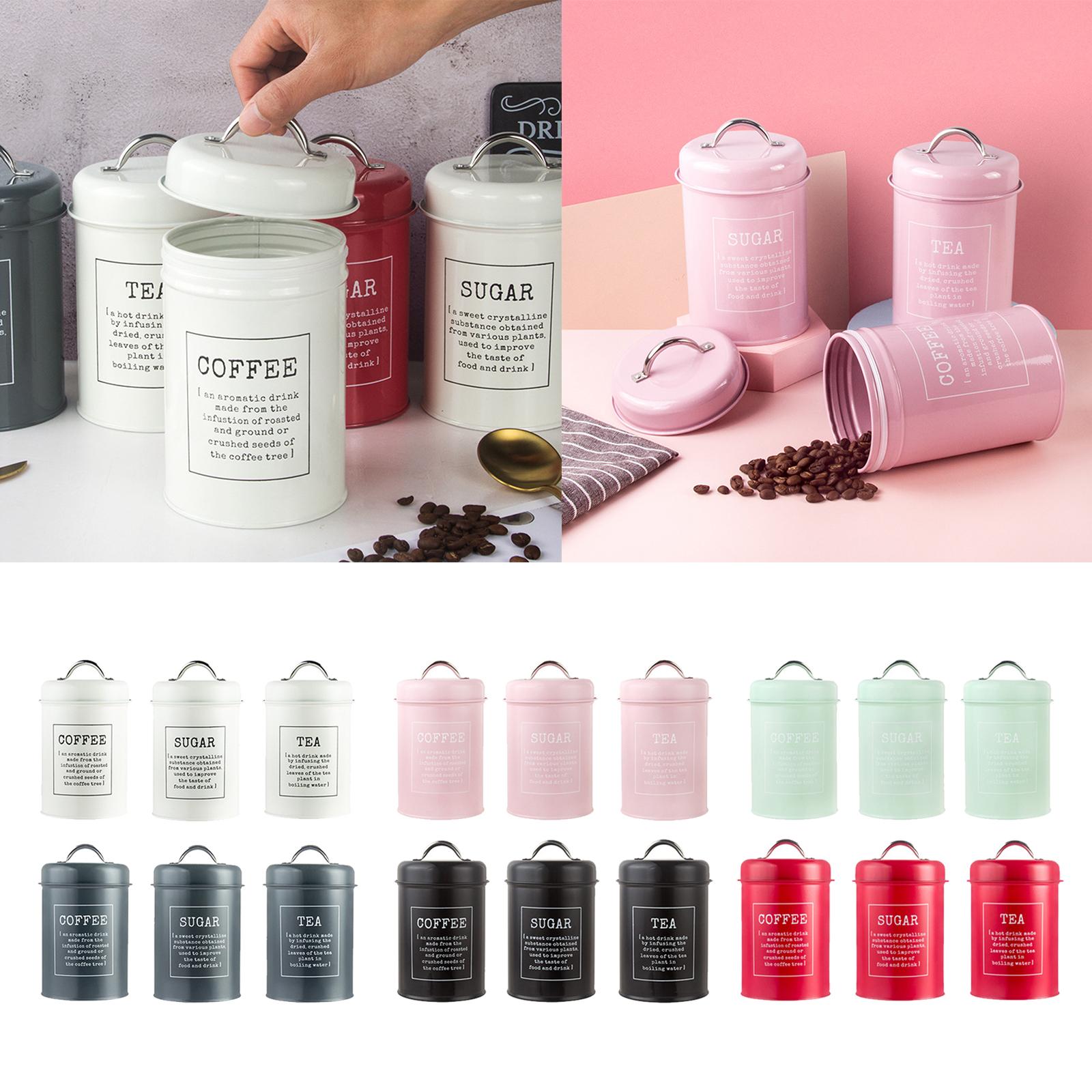 ชุดกระปุกเก็บของในครัวแบบปิดสน - Coffee Tea Jar Set บทวิจารณ์และราคา