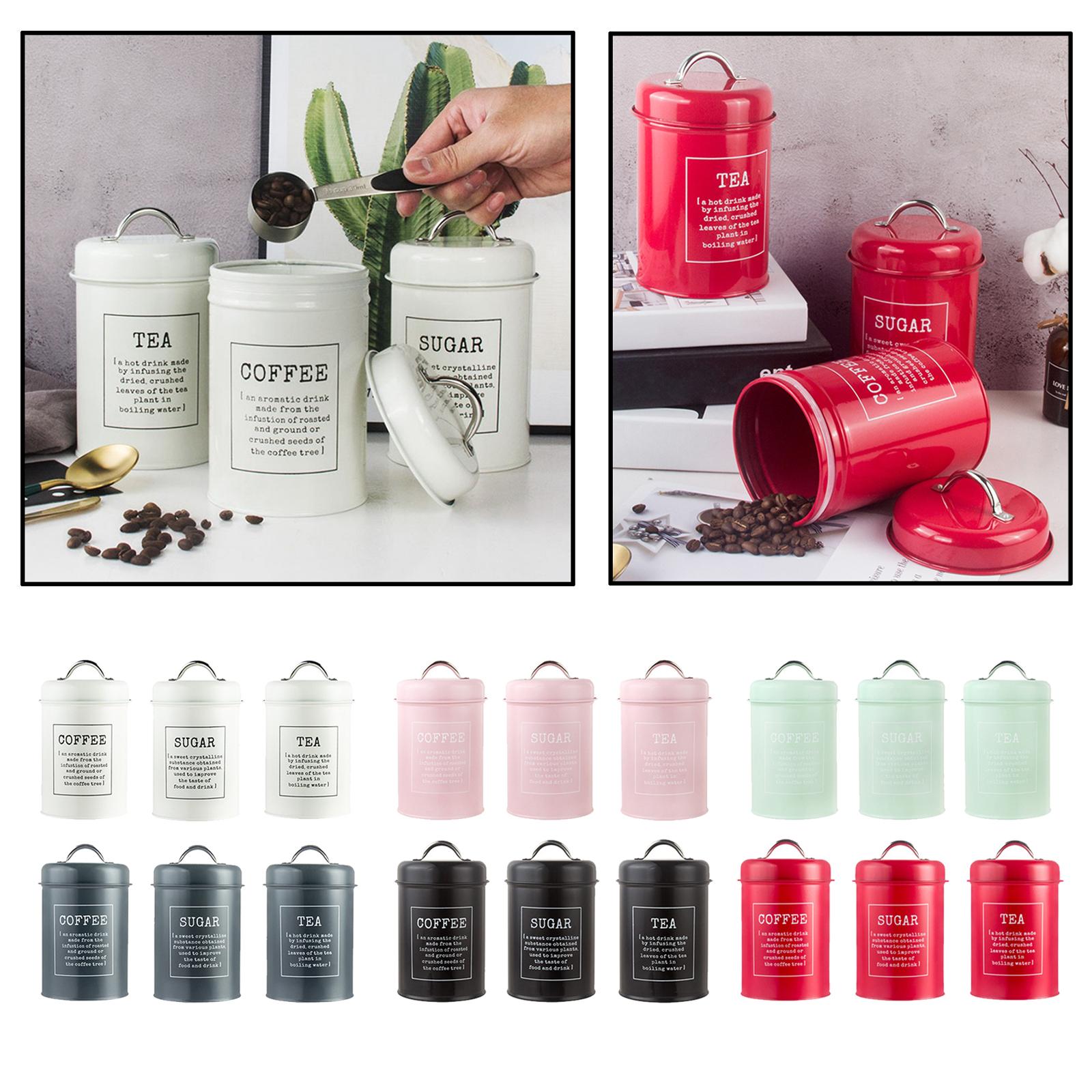ชุดกระปุกเก็บของในครัวแบบปิดสน - Coffee Tea Jar Set บทวิจารณ์และราคา