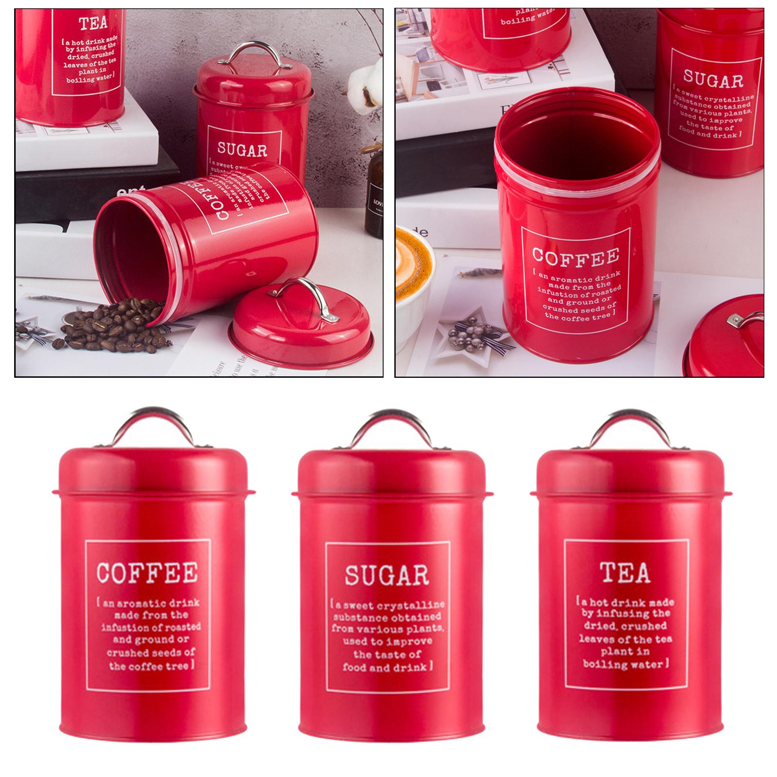 ชุดกระปุกเก็บของในครัวแบบปิดสน - Coffee Tea Jar Set บทวิจารณ์และราคา