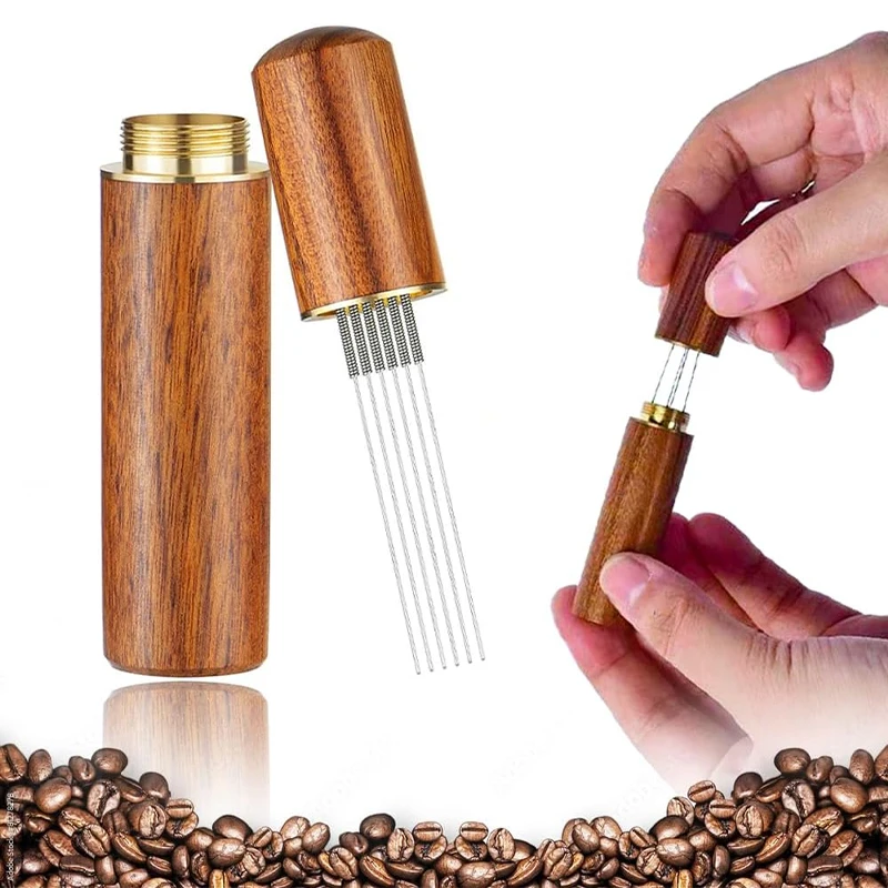 ที่กดกาแฟสแตนเลส 5/6 เข็ม เครื - Coffee Tamper Leveler บทวิจารณ์และราคา