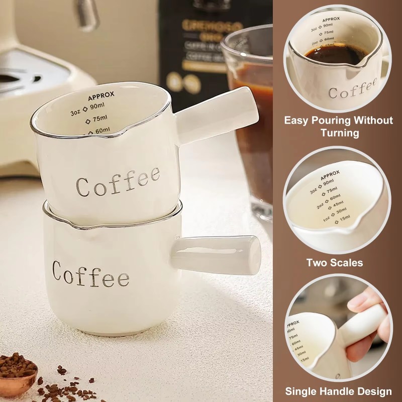 ถ้วยกาแฟเซรามิกขนาดเล็กพร้อมหู - Coffee Tea Espresso บทวิจารณ์และราคา
