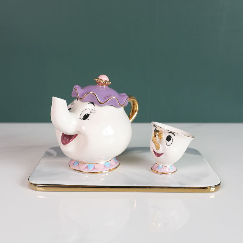 กาน้ำชาการ์ตูนโฉมงามกับเจ้าชาย - Coffee Tea Jar Set บทวิจารณ์และราคา