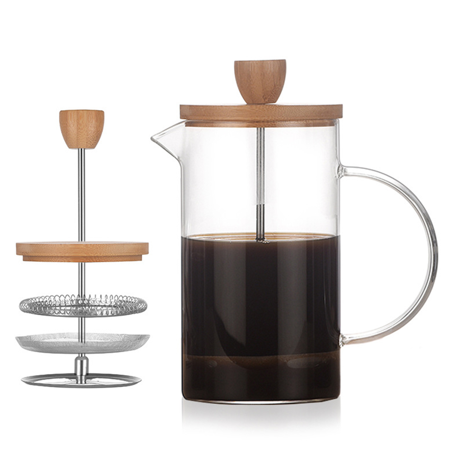 หม้อกรองกาแฟแบบฝรั่งเศสอเนกประ - Coffee Tea Pot บทวิจารณ์และราคา