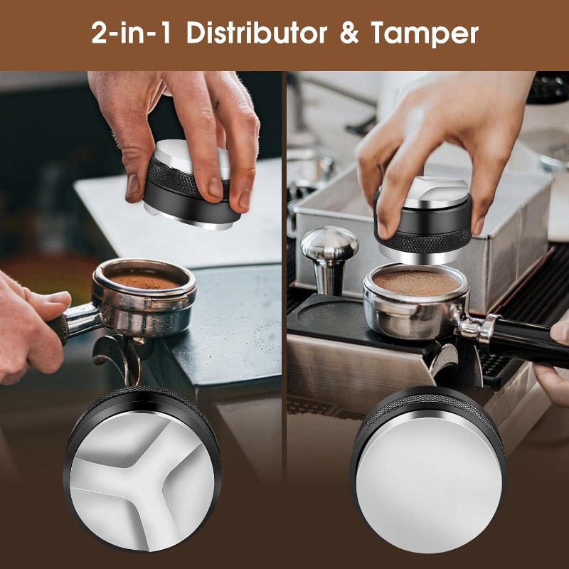ชุดอุปกรณ์เอสเพรสโซ 5 ชิ้น ขนา - Coffee Tamper Leveler บทวิจารณ์และราคา