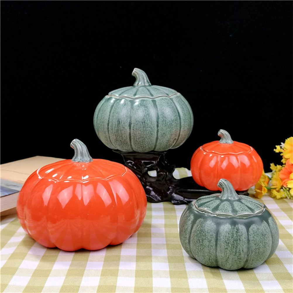 กระปุกชาเซรามิกรูปฟักทองขนาดเล - Coffee Tea Jar Set บทวิจารณ์และราคา