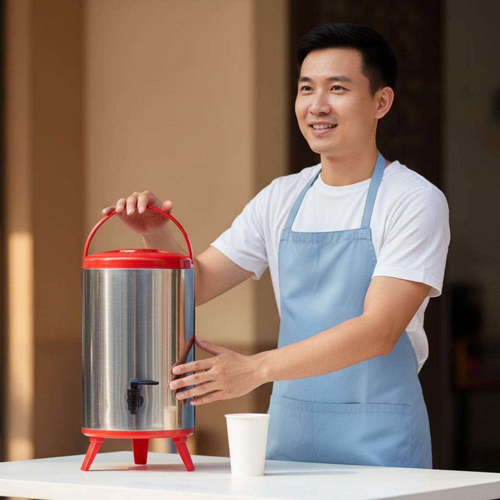 เครื่องจ่ายเครื่องดื่มสแตนเลสพ - Coffee Tea Urn บทวิจารณ์และราคา