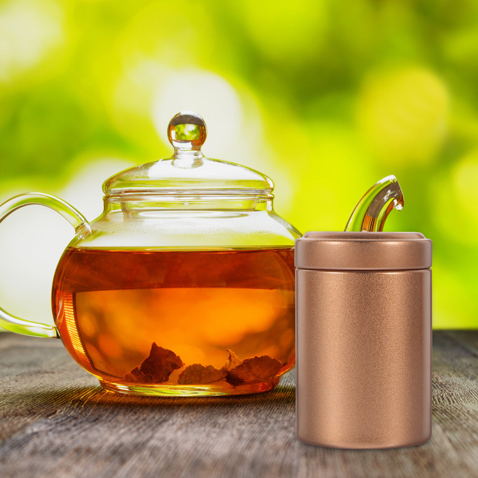 ชุดกระปุกเก็บชาโลหะ 2 ชิ้น ขนา - Coffee Tea Jar Set บทวิจารณ์และราคา