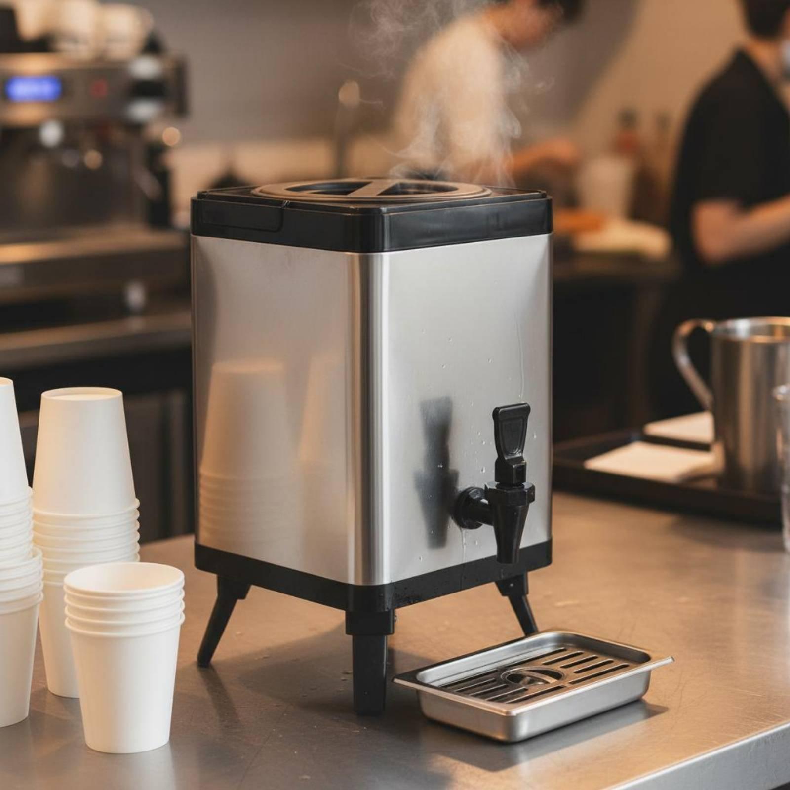 เครื่องจ่ายเครื่องดื่มแบบสามชั - Coffee Tea Urn บทวิจารณ์และราคา