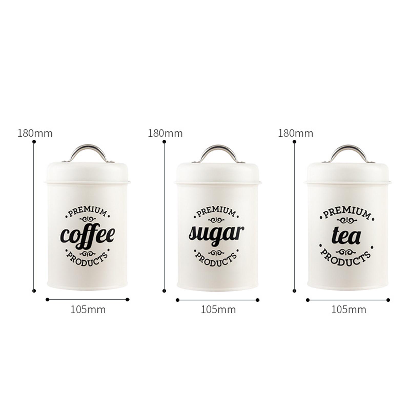 ชุดกระป๋องโลหะสำหรับเก็บอาหาร  - Coffee Tea Jar Set บทวิจารณ์และราคา
