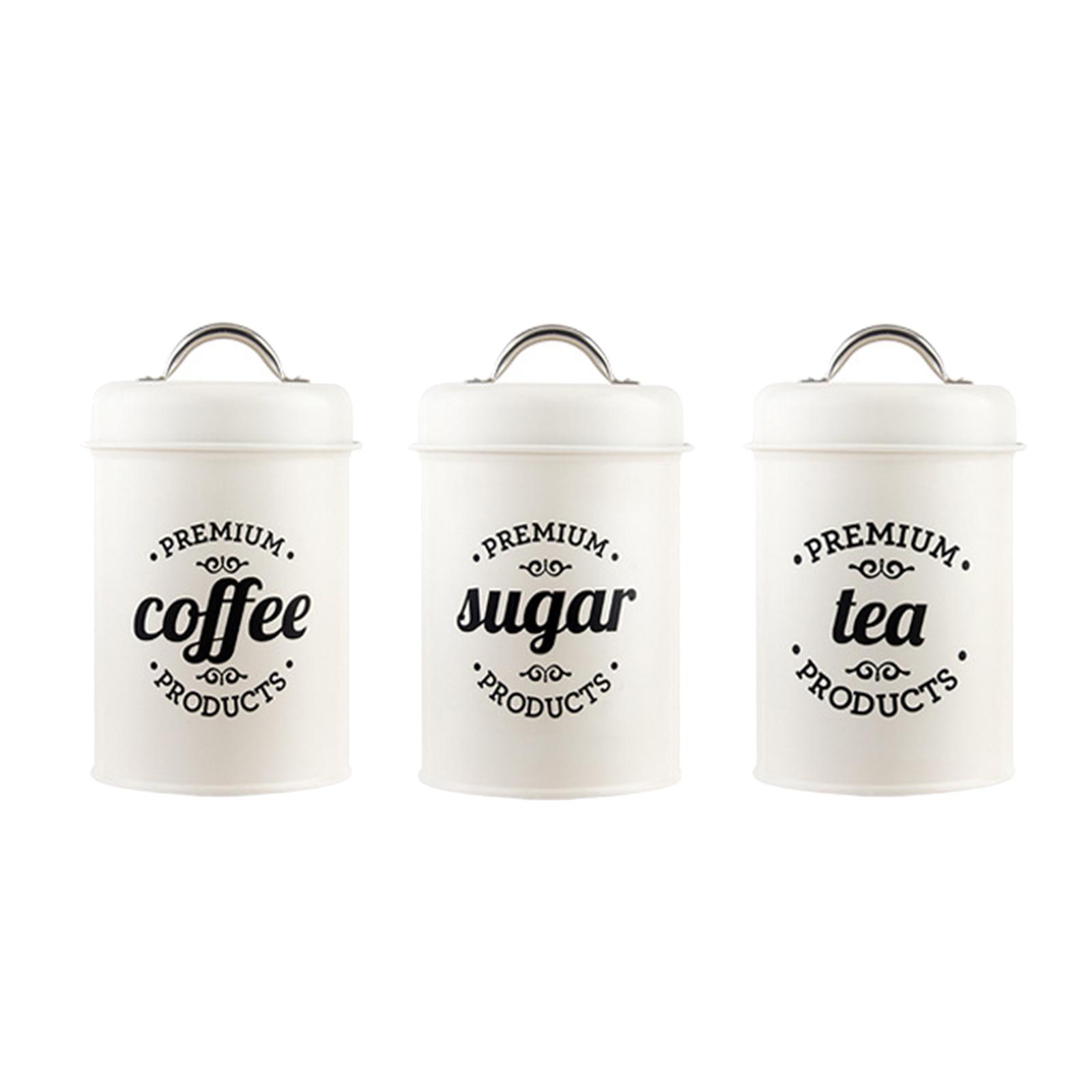 ชุดกระป๋องโลหะสำหรับเก็บอาหาร  - Coffee Tea Jar Set บทวิจารณ์และราคา