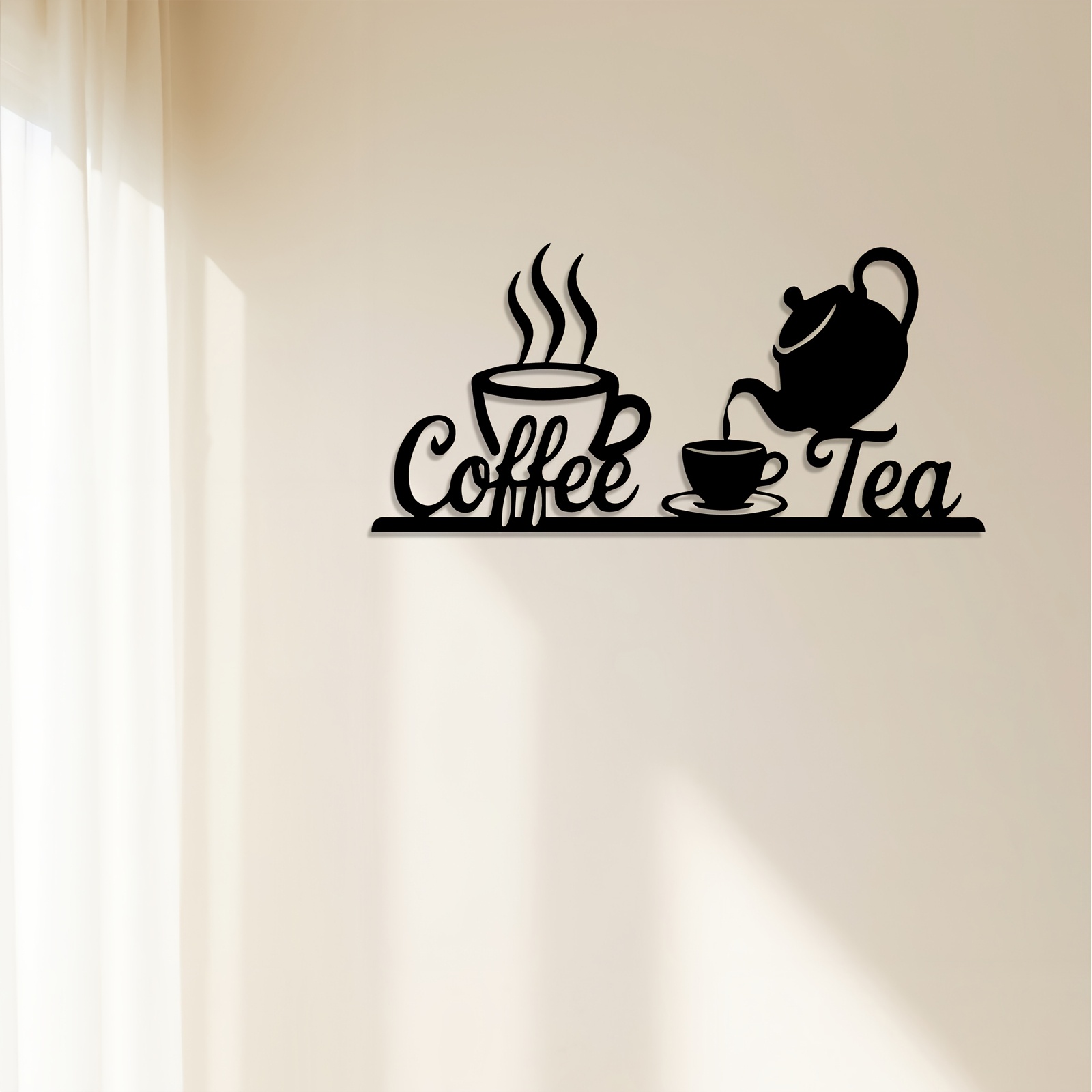 ป้ายตกแต่งผนังรูปกาแฟและชา 1 ช - Coffee Tea Press บทวิจารณ์และราคา
