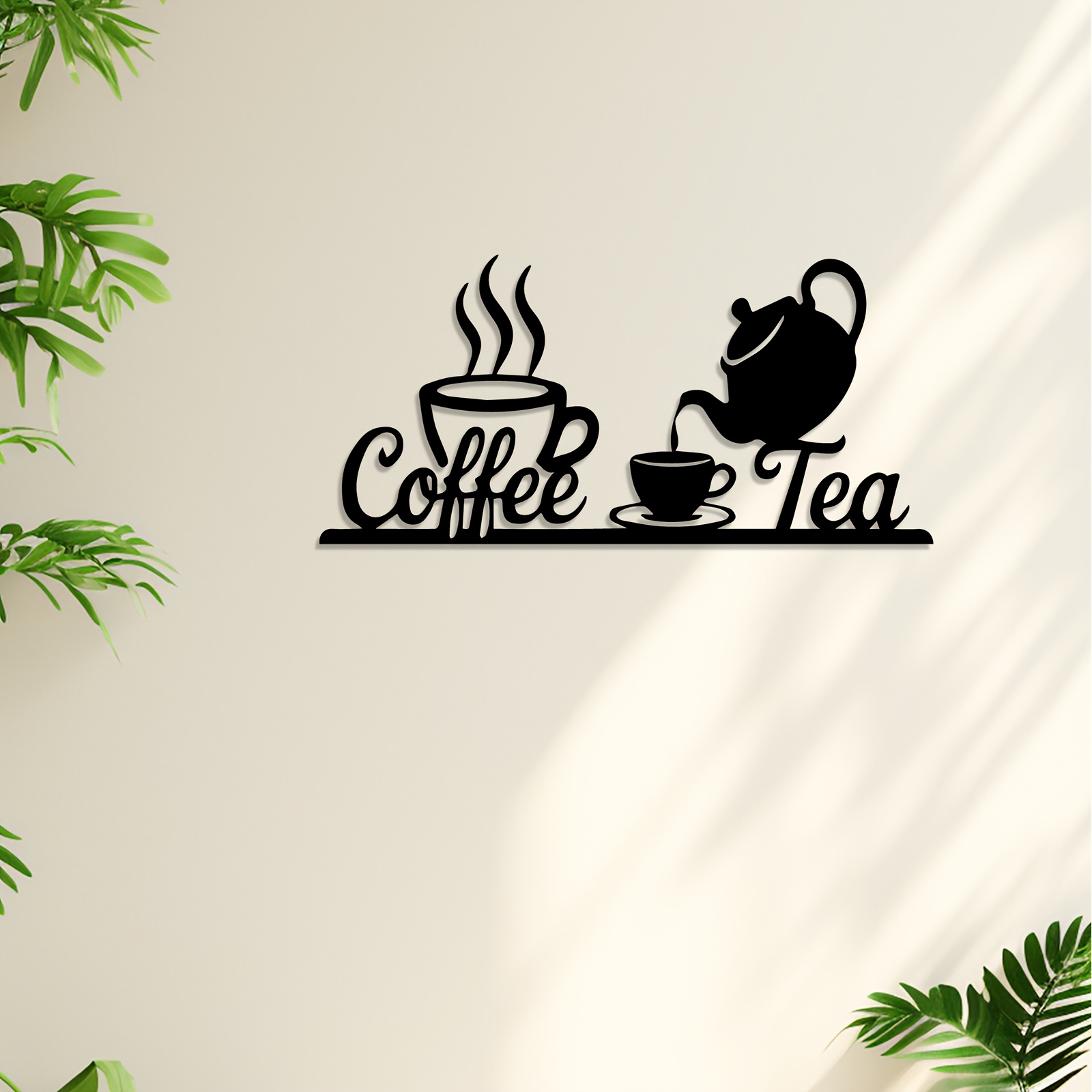 ป้ายตกแต่งผนังรูปกาแฟและชา 1 ช - Coffee Tea Press บทวิจารณ์และราคา