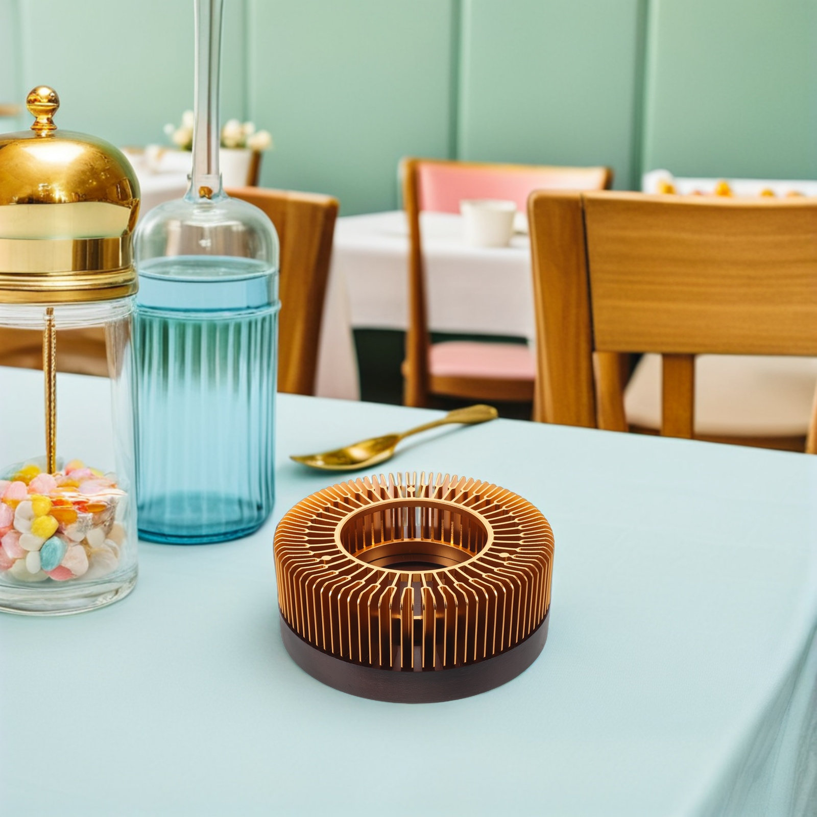 เครื่องอุ่นกาน้ำชาสีทอง ขาตั้ง - Coffee Tea Pot บทวิจารณ์และราคา