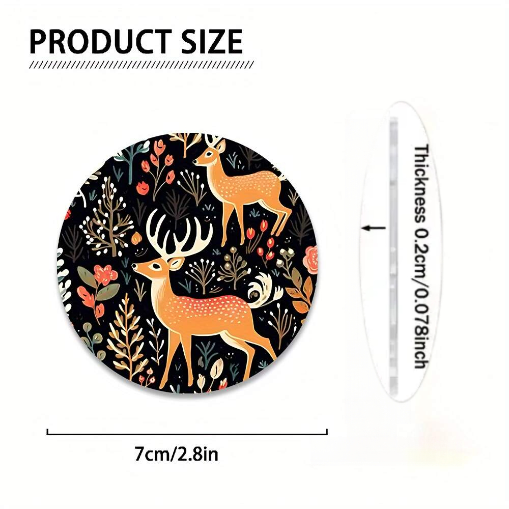 ที่รองแก้วลายกวาง 2 ชิ้น - เหม - Coffee Tea Etc บทวิจารณ์และราคา