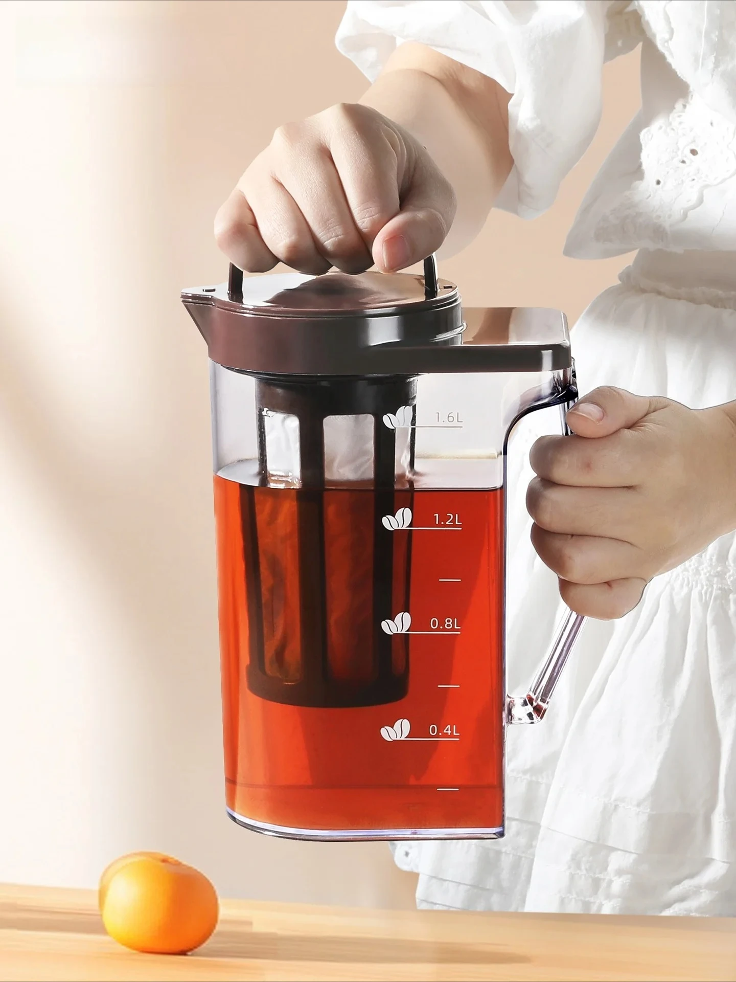 หม้อชงกาแฟพลาสติกความจุขนาดใหญ - Coffee Tea Pot บทวิจารณ์และราคา