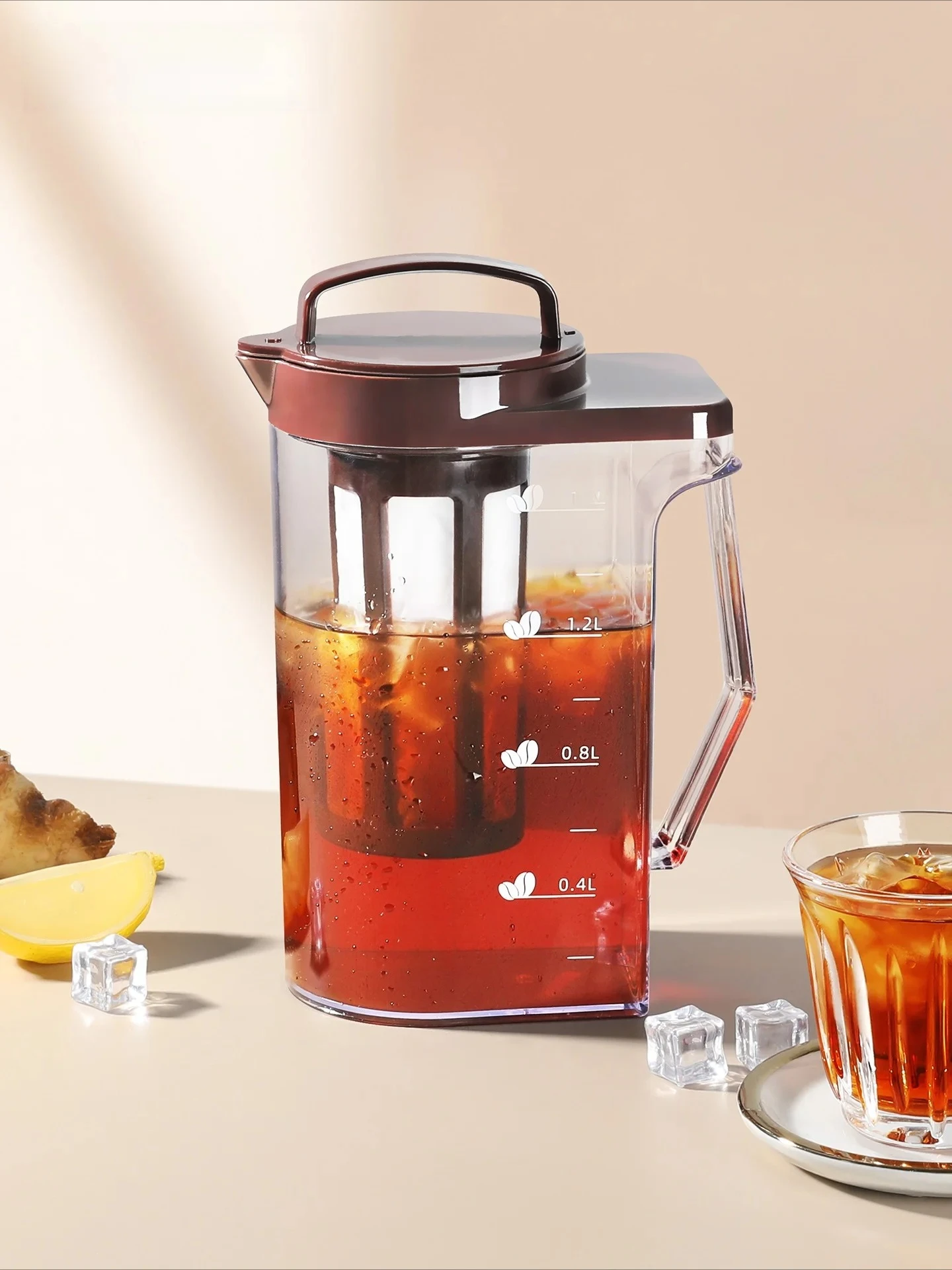 หม้อชงกาแฟพลาสติกความจุขนาดใหญ - Coffee Tea Pot บทวิจารณ์และราคา
